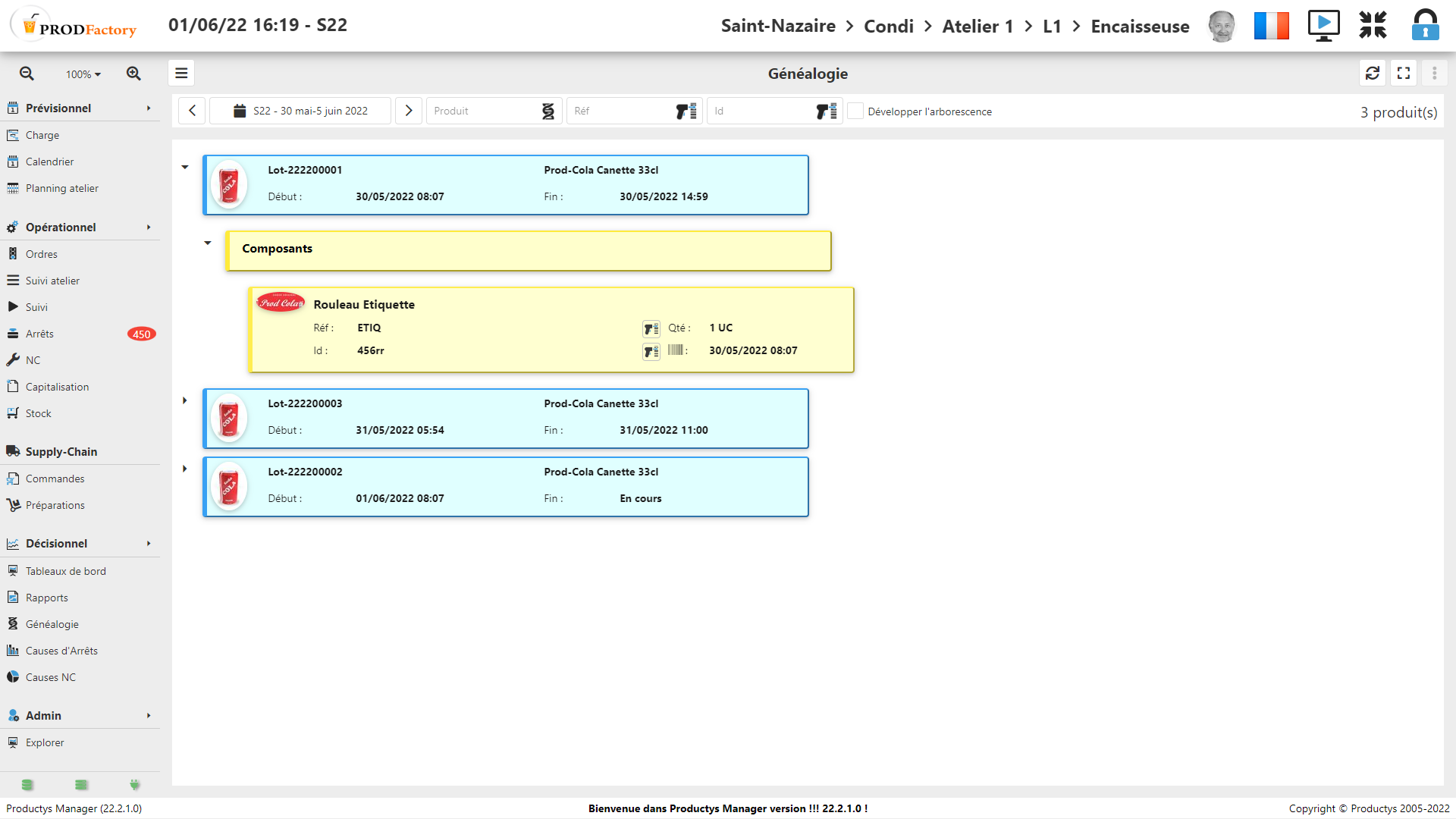 Productys MES - Manager